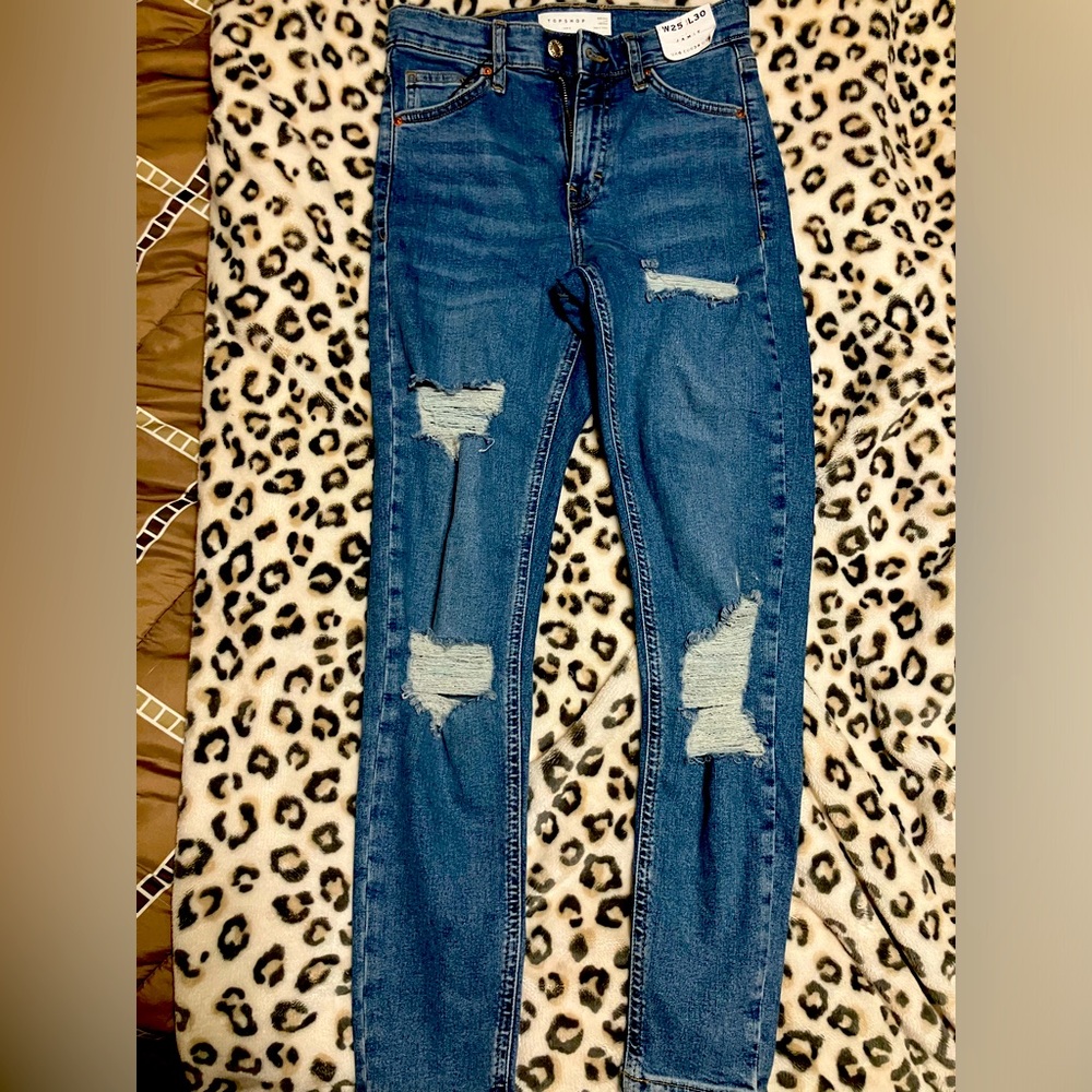 Top shop Jamie jeans m size 25 NWT